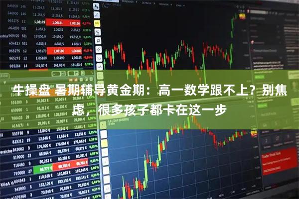 牛操盘 暑期辅导黄金期：高一数学跟不上？别焦虑，很多孩子都卡在这一步